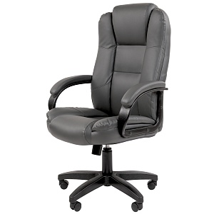 Офисное кресло CHAIRMAN 600 LT, экокожа, серый
